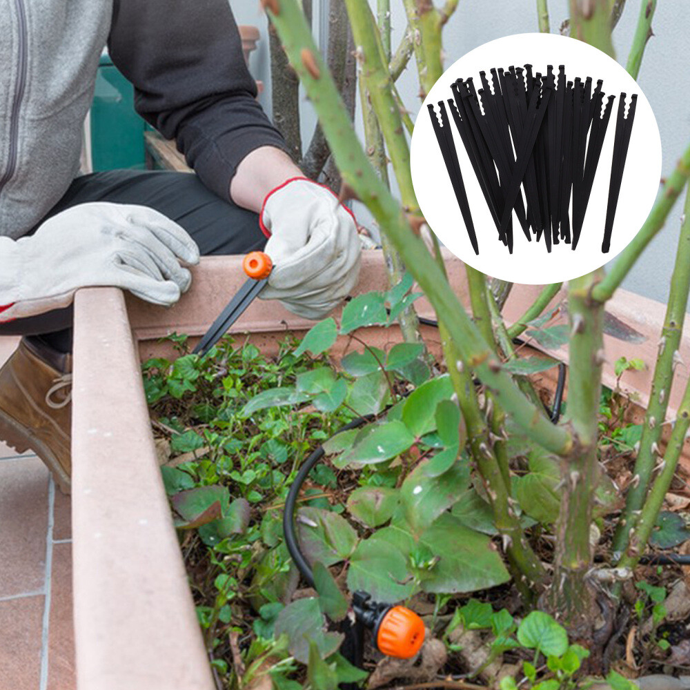 100PCS Mutitool Drip Irrigation Drip Emitter Stakes Multifunction Bracket New