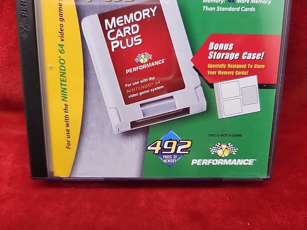 Nintendo 64 Memory Card Plus with Case - READ