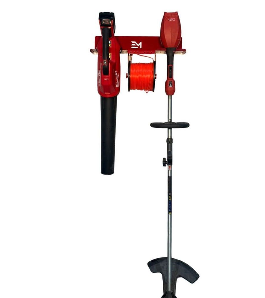 Leaf Blower Trimmer and String Mount - Compatible with Milwaukee