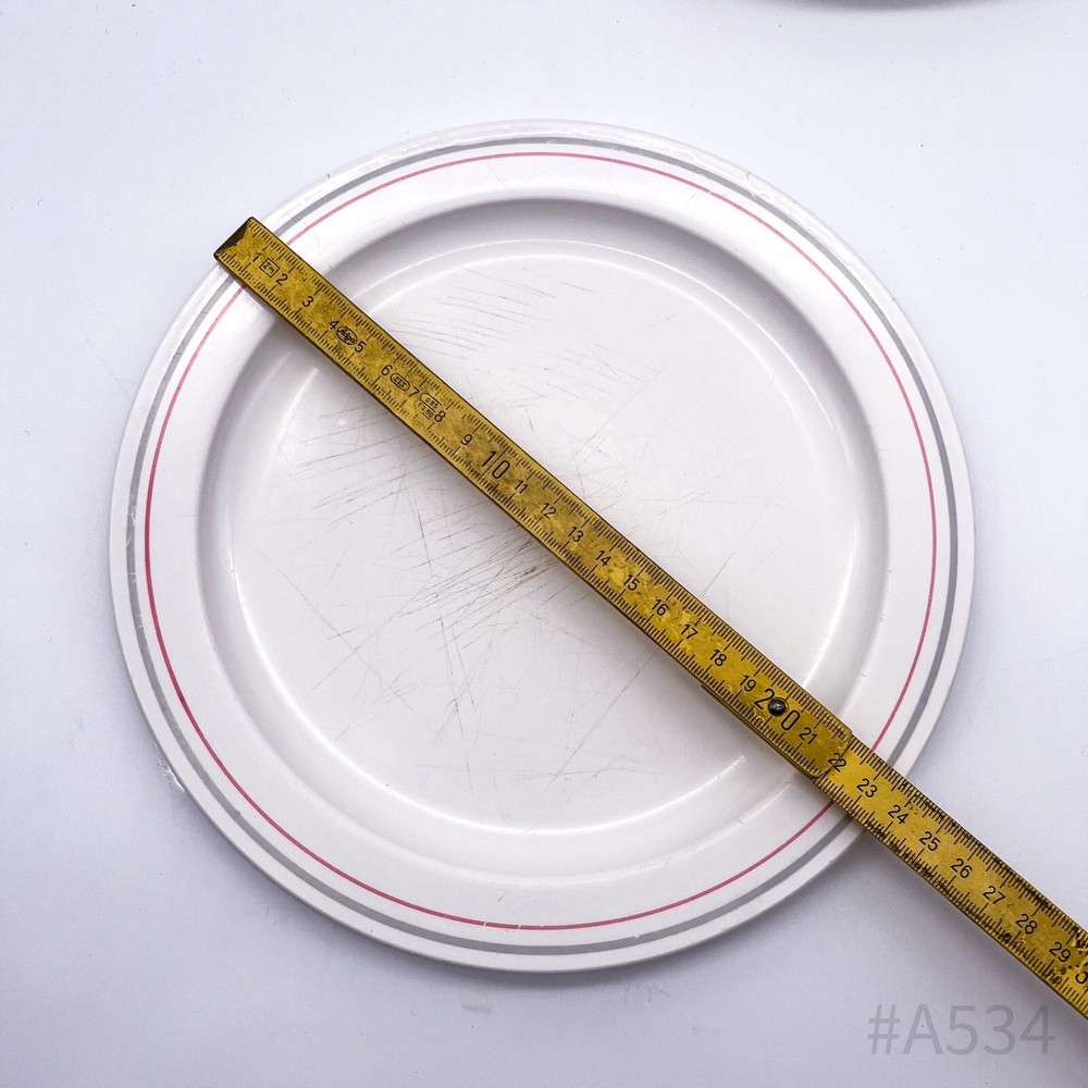 EMSA Plastic Camping Plates W. Germany | Camping Tableware 2 Pieces