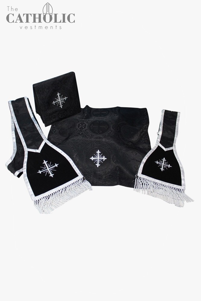 Fiddleback Vestment & Mass Sets - Black