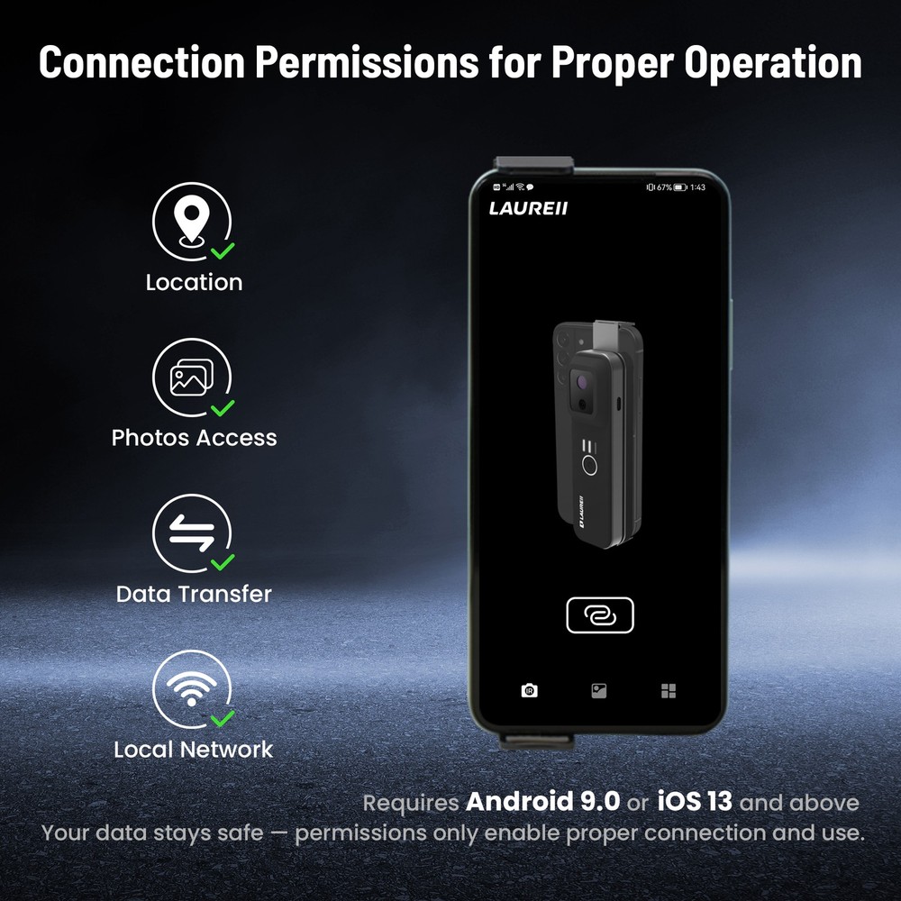 256x192 IR Resolution Wireless Thermal Camera for Android & iOS WiFi Handheld