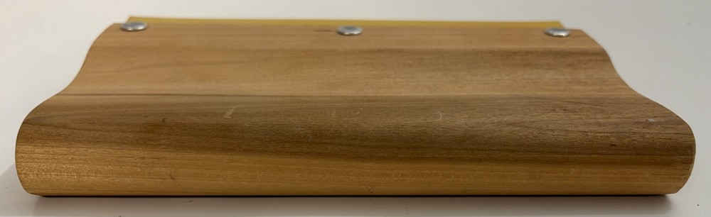 Wooden 8" Handle Squeegee with Square Rubber Blade