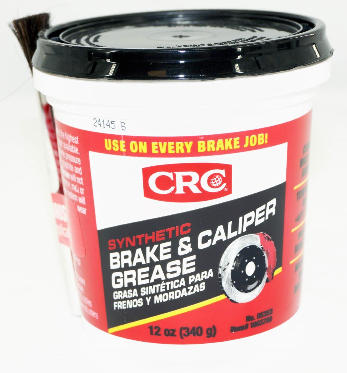 CRC 05353 Synthetic Brake and Caliper Grease 12 oz Tub with Brush