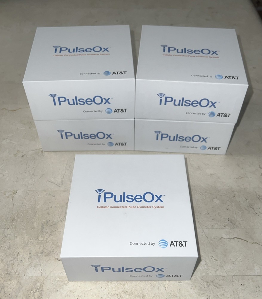 iPulseOx Fingertip Cellular Connected Check Pulse Oxygen Oximeter Smart Meter