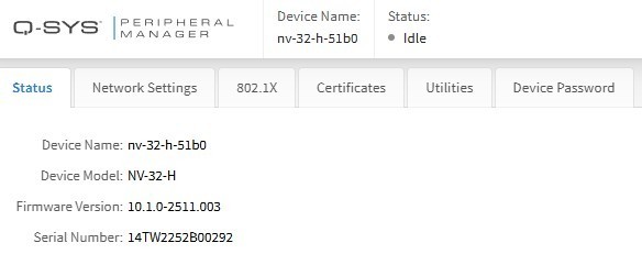 QSC Q-SYS NV-32-H (Core Capable) Encoder/Decoder