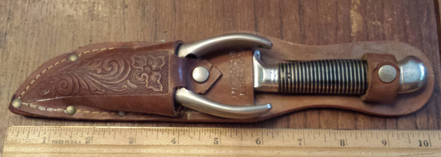 Vintage Imperial Sargent Sportset Knife & Plier Nippers Set With Leather Sheath