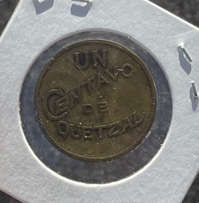 1932 Guatemala One Centavo Coin