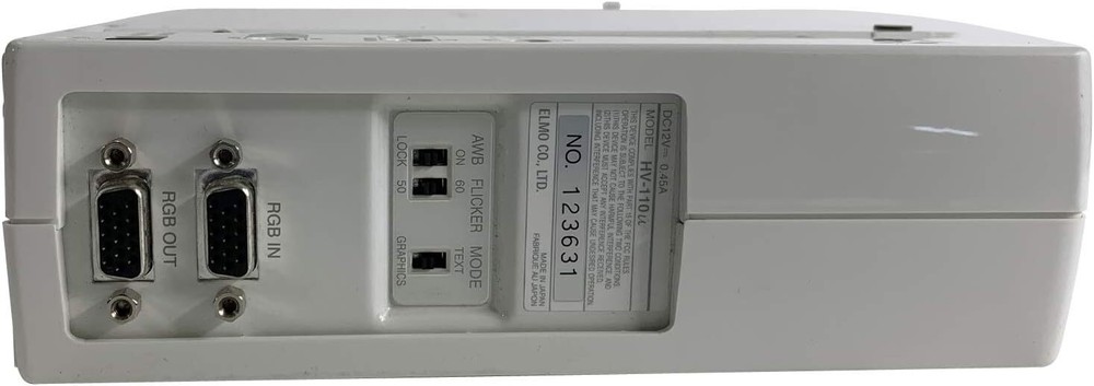 Elmo HV-110u Digital Visual Presenter Notebook Document Camera