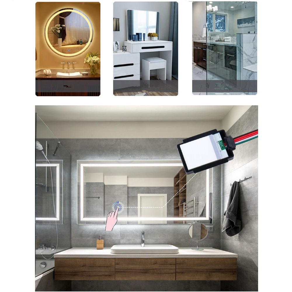 5A 12-24V LED Dimmer Smart Touch Sensor Switch For Bathroom Mirror Switch
