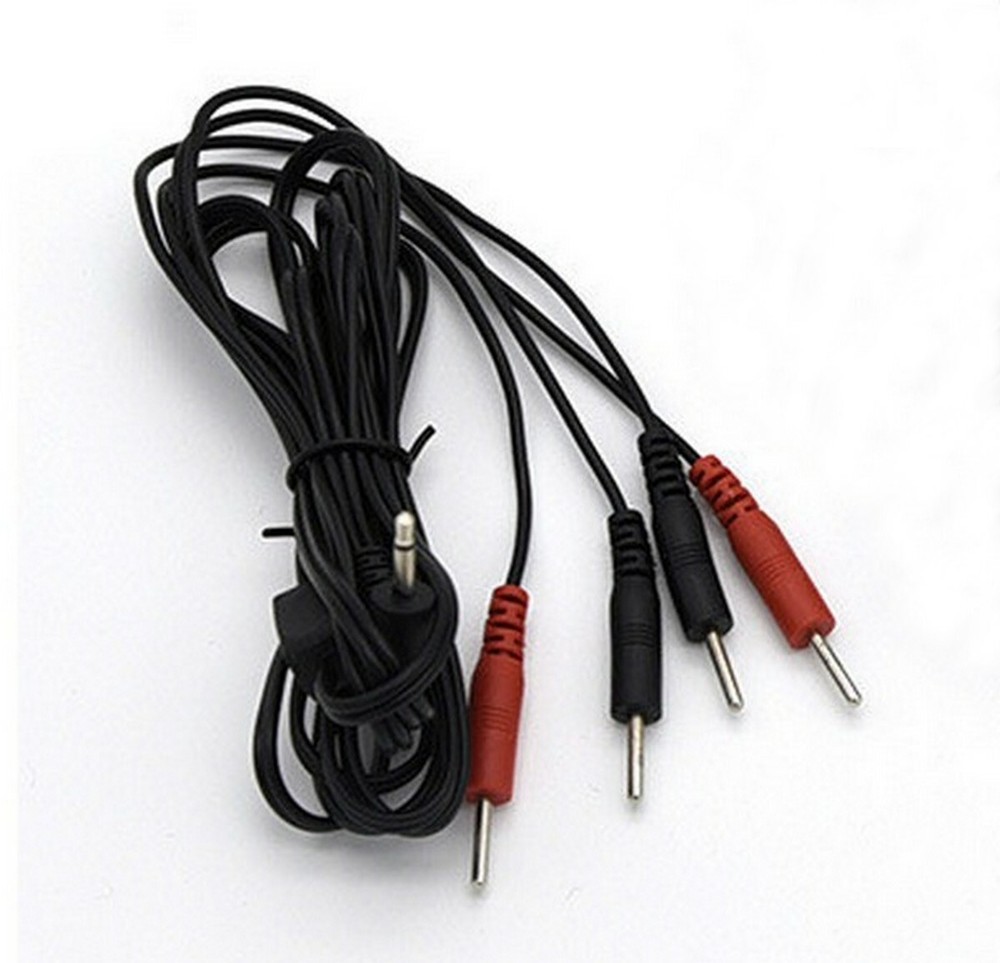 E Stim Electro 4 Silicone Conductive Rubber Loops Cable Beads Adapter Set