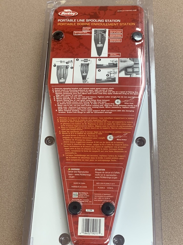BERKLEY PORTABLE LINE SPOOLING STATION **NEW**