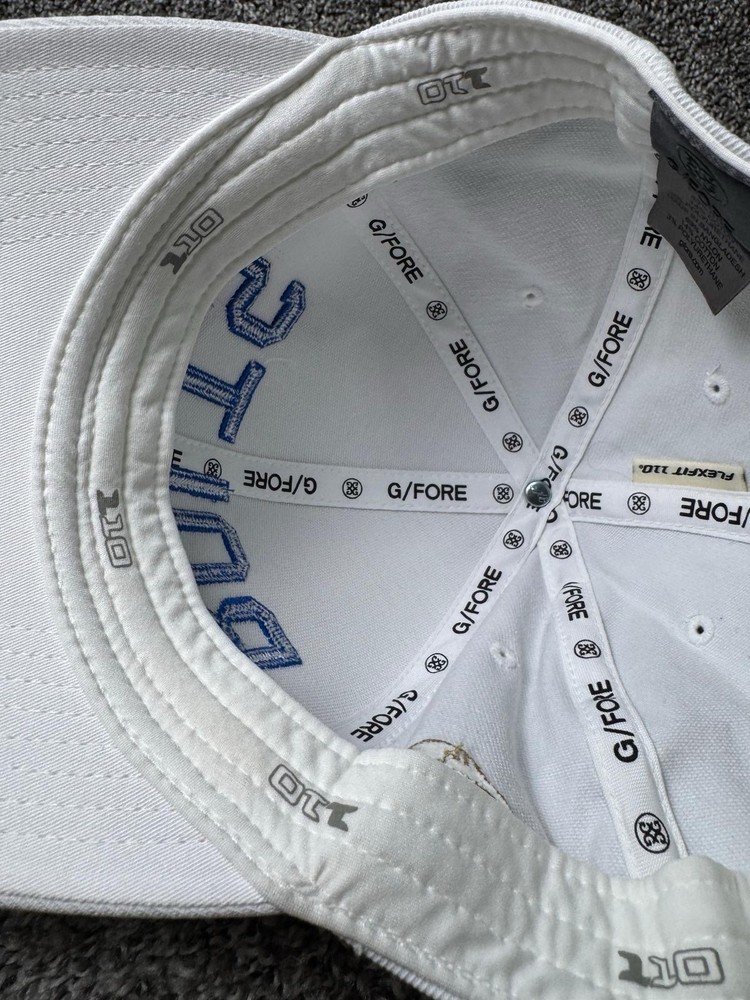 G/Fore Hat Cap Snapback One Size White Golf Hat Adjustable BOLTS
