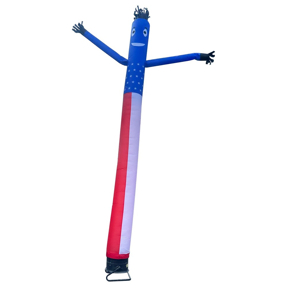 20Ft USA Flag Inflatable Dancer Wind Dancing Sky Puppet with NO Blower