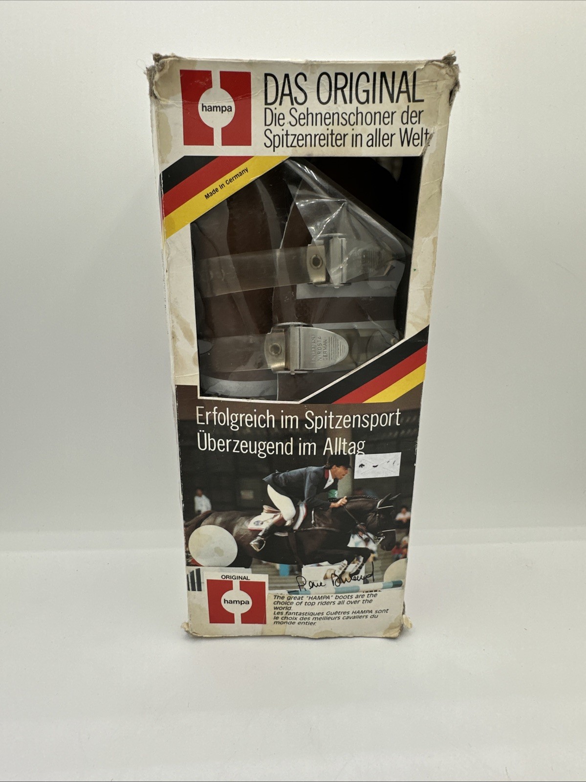 Vintage Hampa Original Open Tendon Boots Horse W Germany Size 2