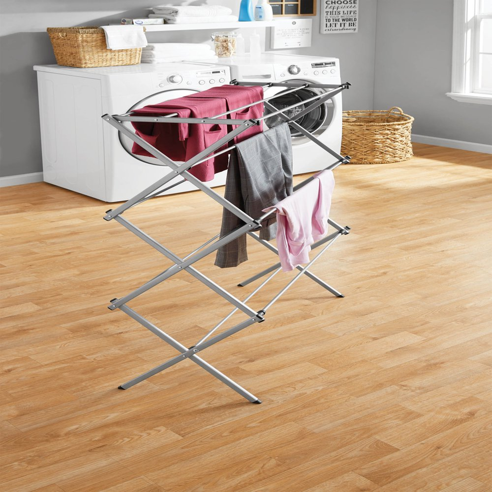 Collapsible Lightweight Steel Laundry Clothes Drying Rack Oversized