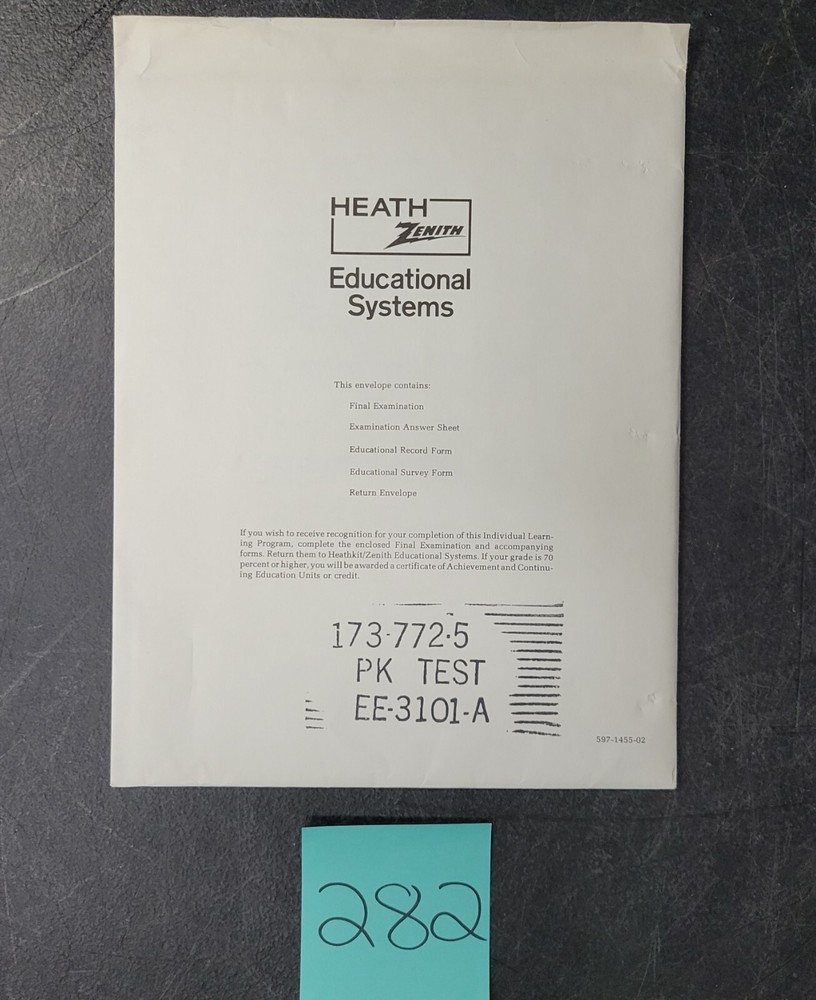 *RARE* HEATHKIT Educational Systems TEST EE-3101-A