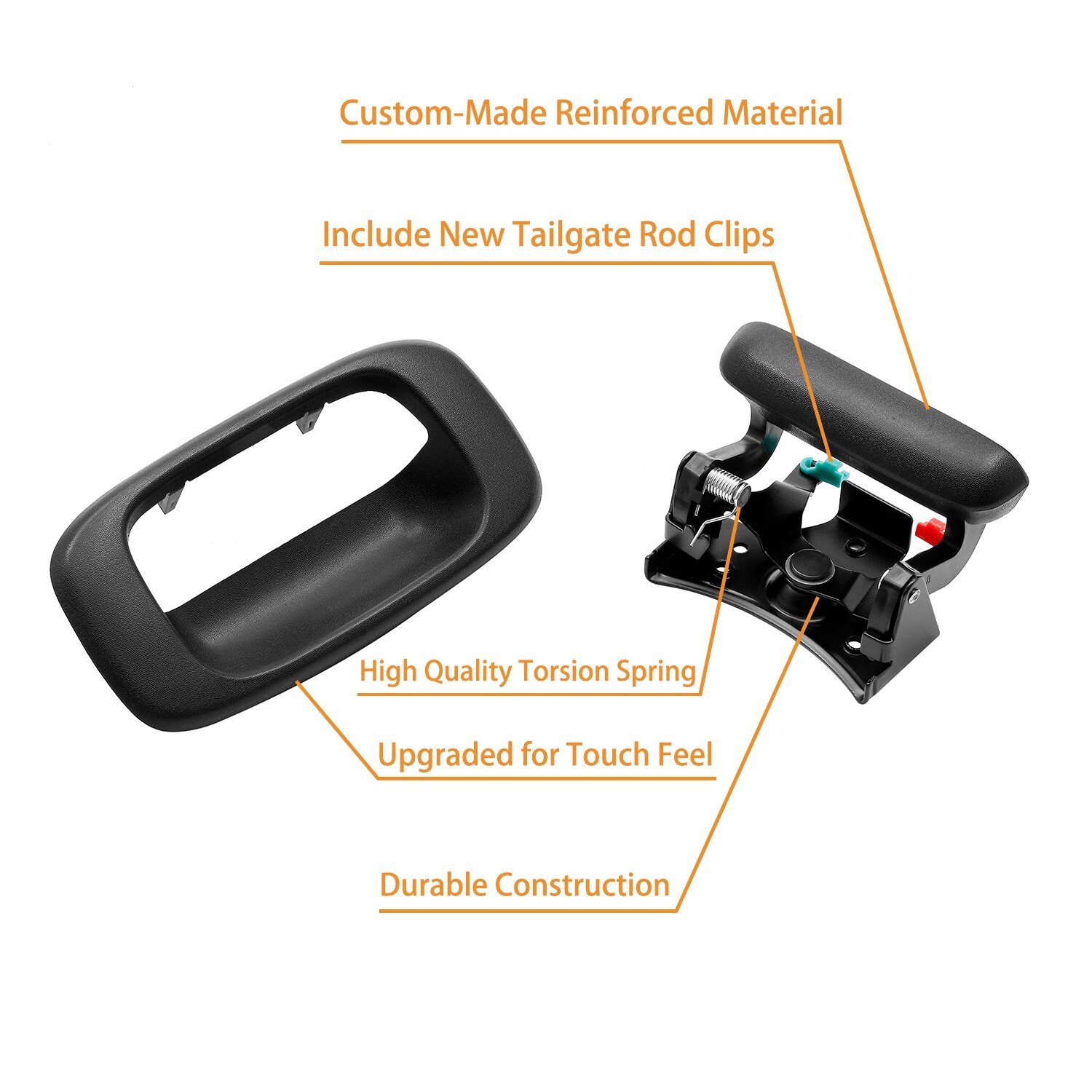Tailgate Rebuild Kit Handle Bezel Latch for Chevy Silverado GMC Sierra 15997911
