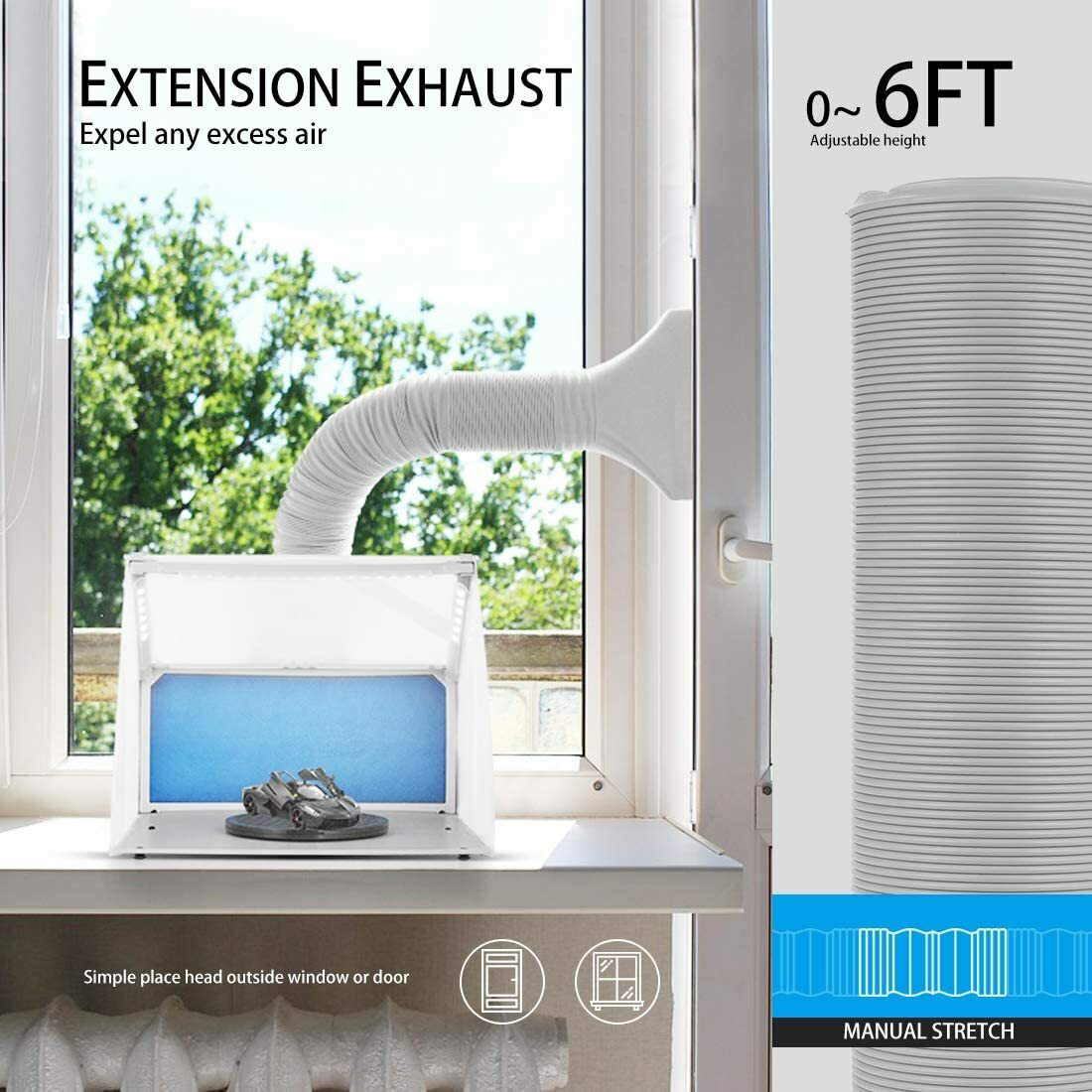 Airbrushing Combo Set w/ 1/5 HP Portable Compressor Kit Model Spray Paint Booth