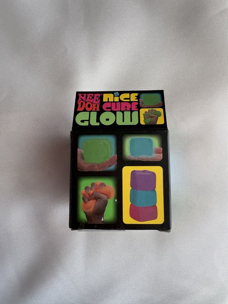 Viral Nee Doh Purple Nice Cube Glow