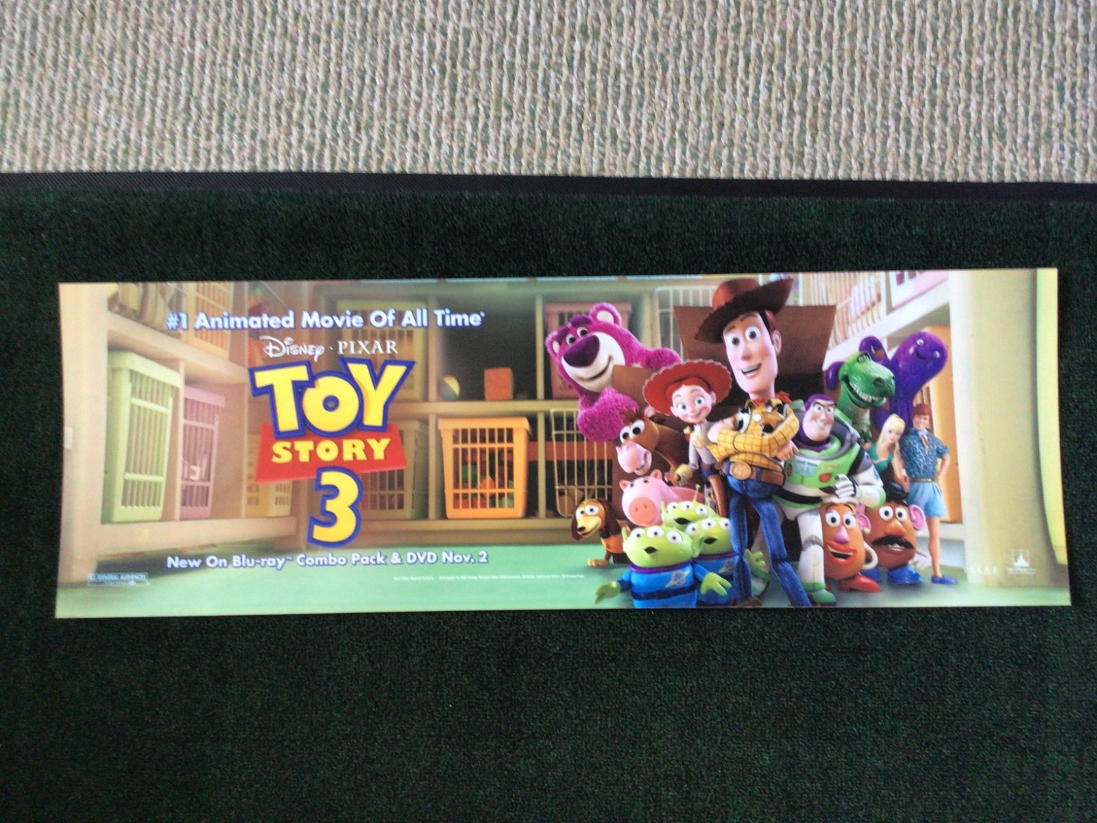WALT DISNEY WORLD PIXAR  TOY STORY 3 BUS TRAM SIGN PROP DISPLAY