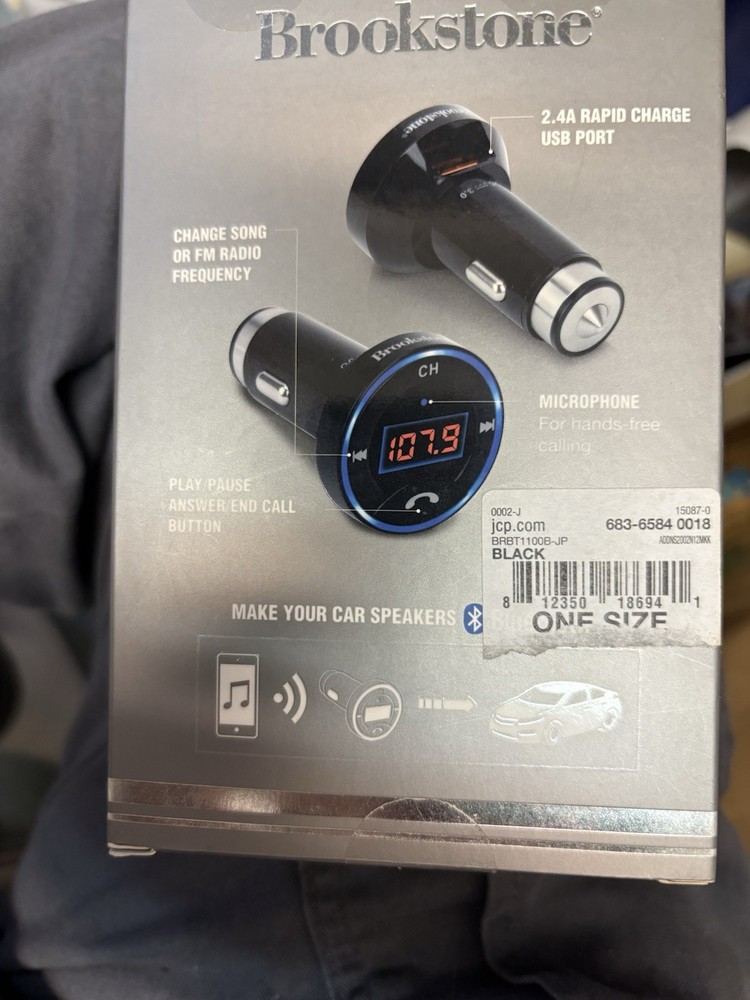 Brookstone Bluetooth Car Adapter - unused in open box