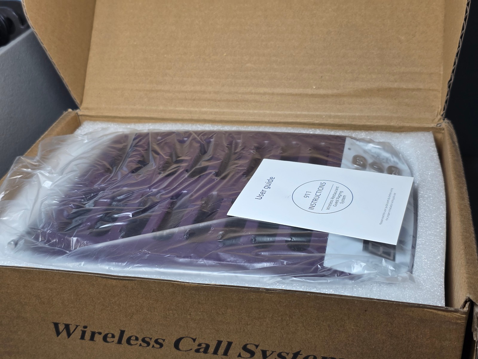 Wireless Restaurant Pager Guest Paging System 16 Beepers Queuing Calling Pagers