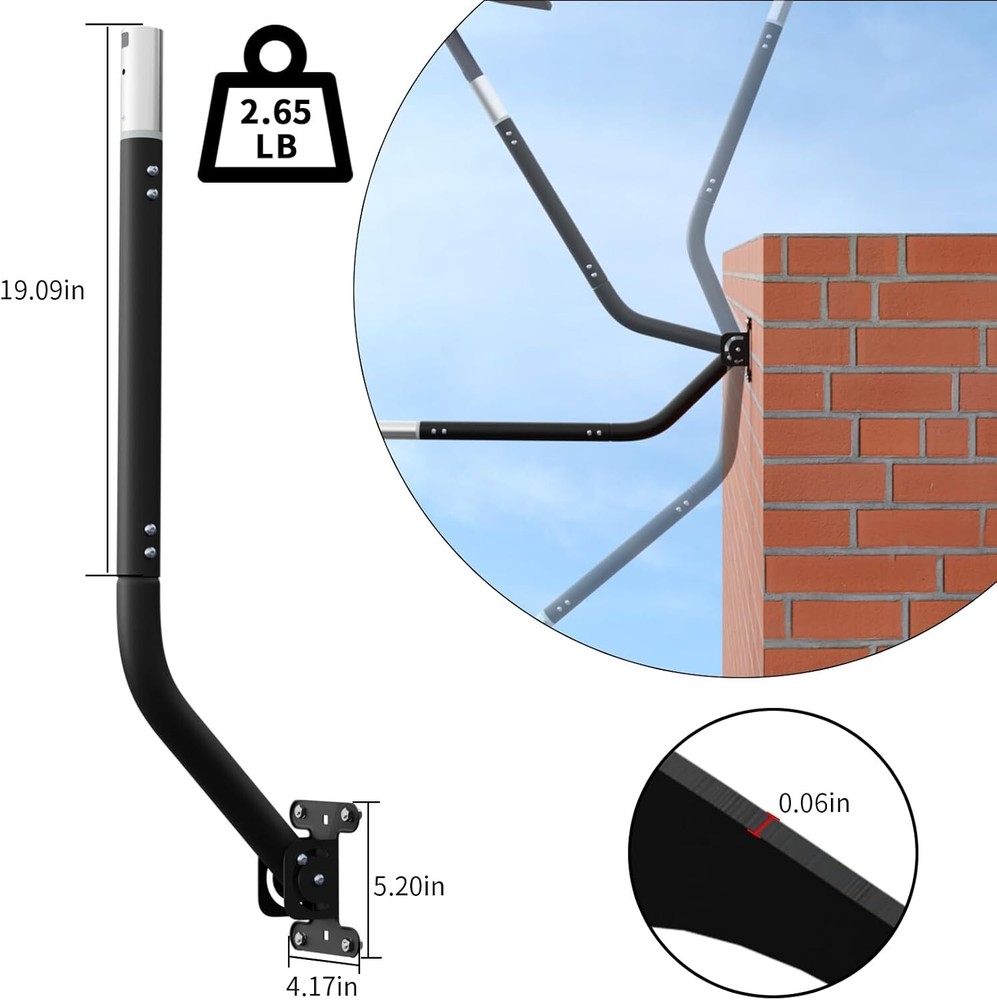 Pole Mount FOR Starlink Satellite V2 Long Wall Mount