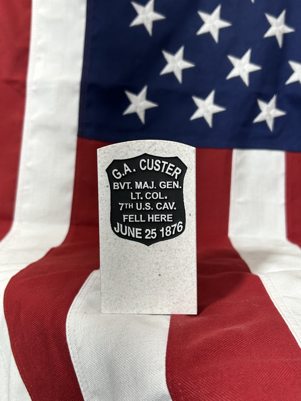 General G.A. Custer Fell Here Marker