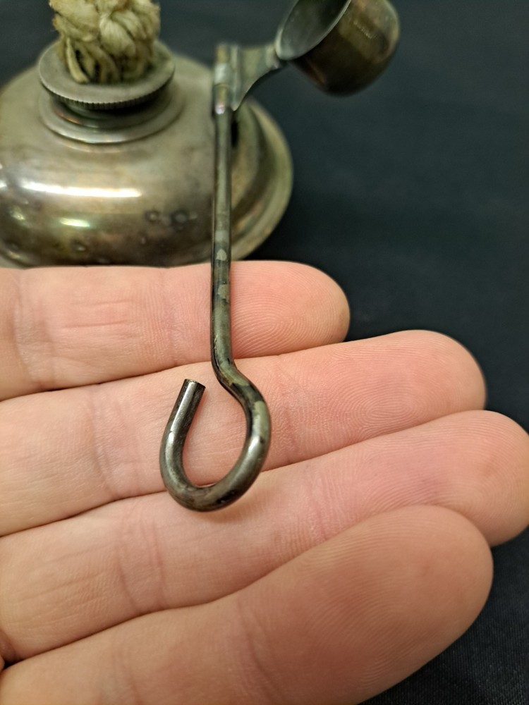 Vintage Silver Plate Chafing Dish Alcohol Burner with Wick