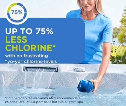 FROG @Ease Floating System for Hot Tubs Sanitizing Minerals & SmartChlor Technol