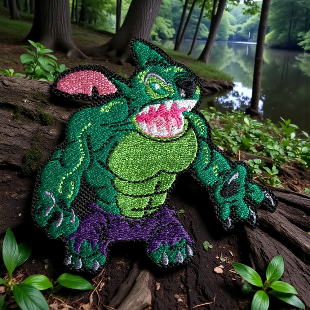 StitchHulk Embroidery Patch 3.28" X 3.00"