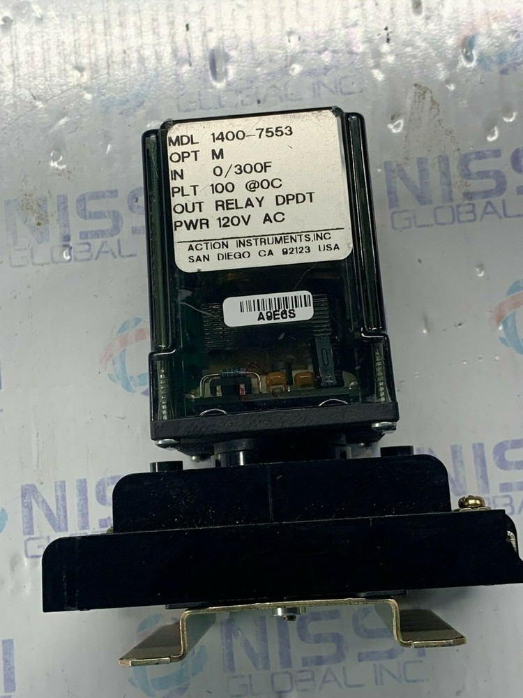 ACTION INSTRUMENTS 1400-7553 RELAY W/BASE 2544Y7