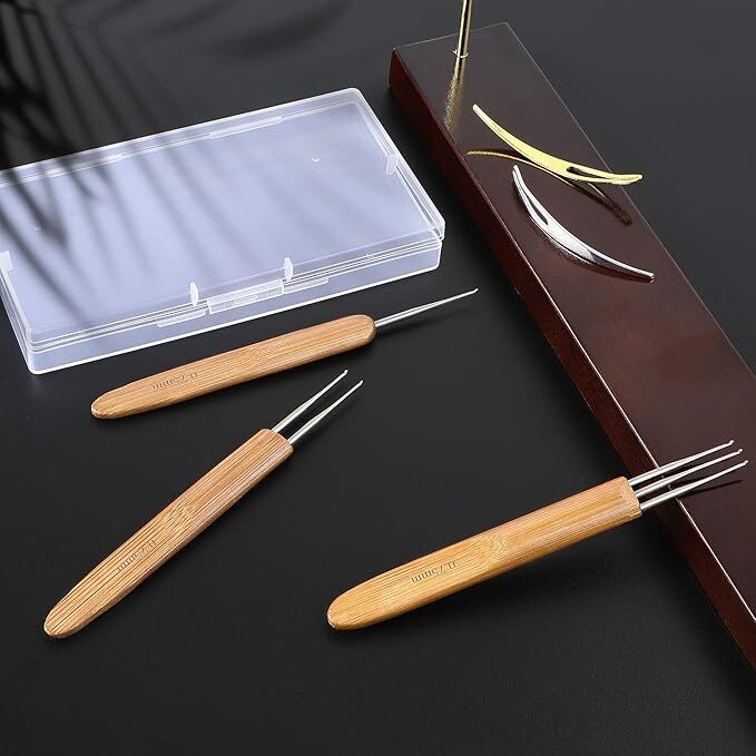 9PCS Dreadlock Crochet Hook for Hair Braid Dreadlock Dread Locks Needle Tool