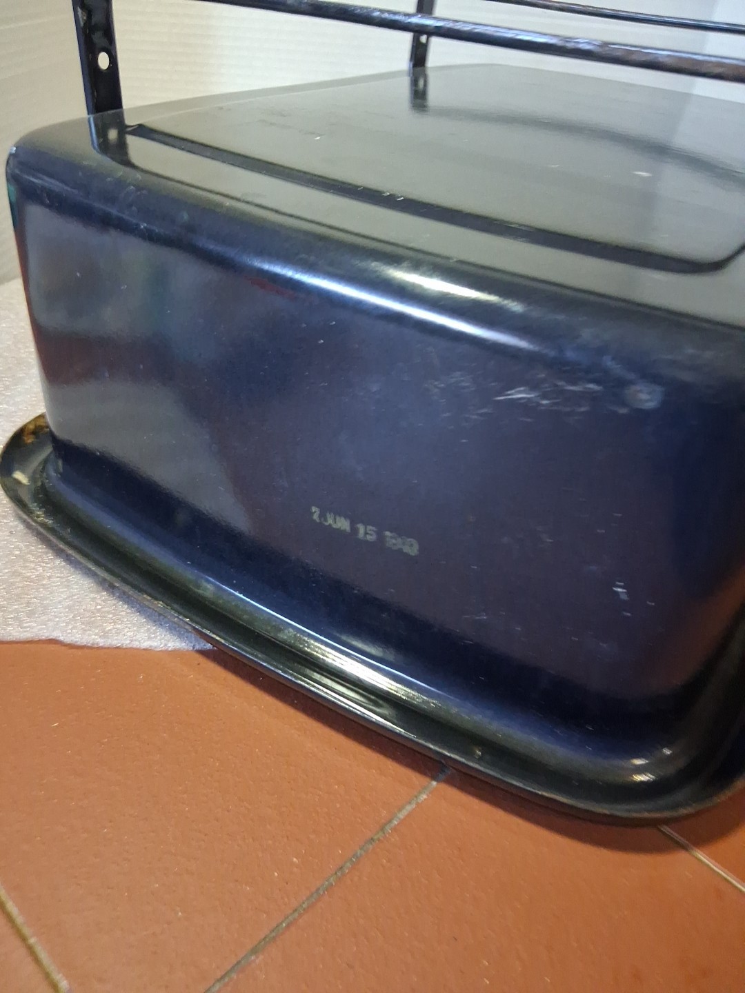 Vtg Enamelware Internal Pan For General Electric Roaster 123C19 Replacement Part