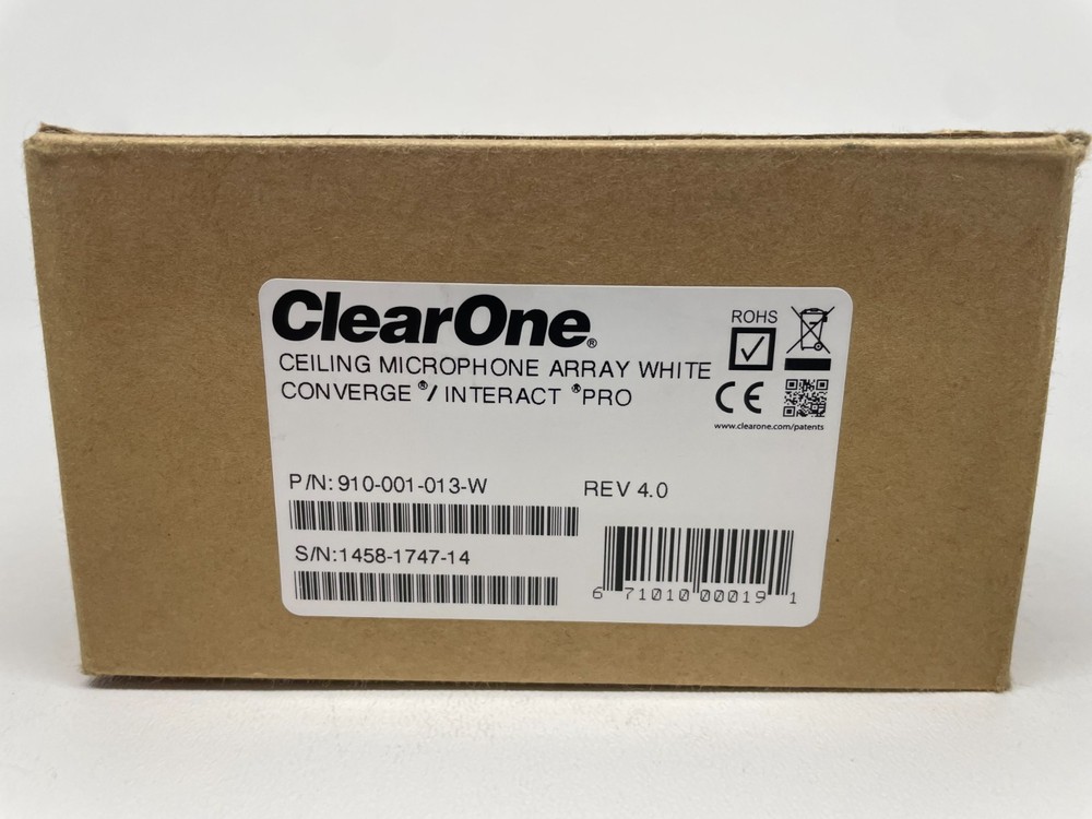 ClearOne 910-001-013-W Ceiling Microphone Array Kit for CONVERGE & INTERACT PRO
