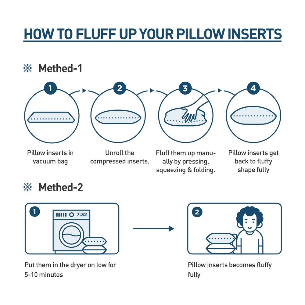 Throw Pillow Inserts for Bed Couch Sofa, Ultra Soft Polyester Filling for Dec...
