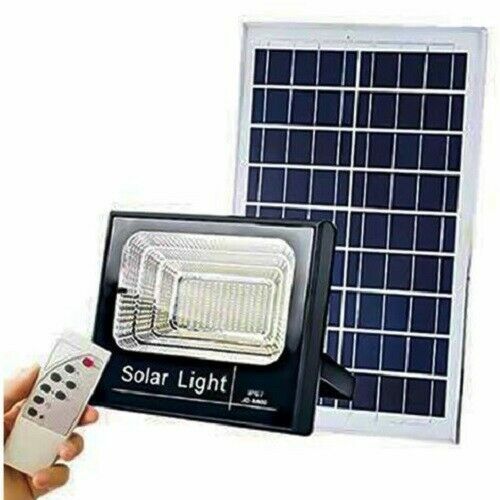 300W SMD LED Spotlight Headlight with Rechargeable Solar Panel and Remote Control