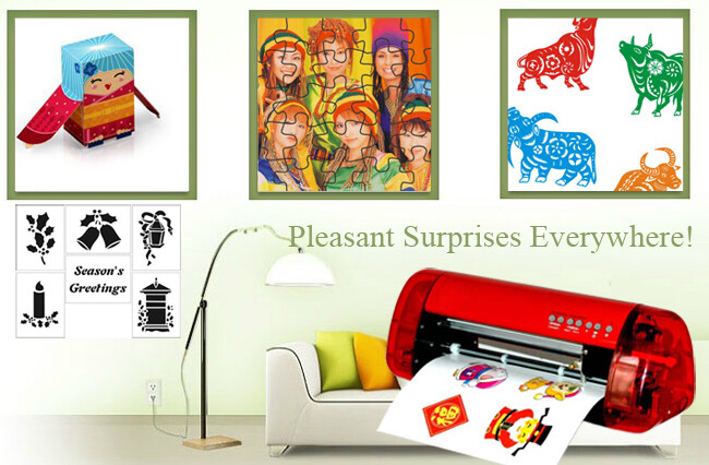 A3 Stickers Cutter Vinyl Cutter Plotter Cutting Machine Contour Cut Function New