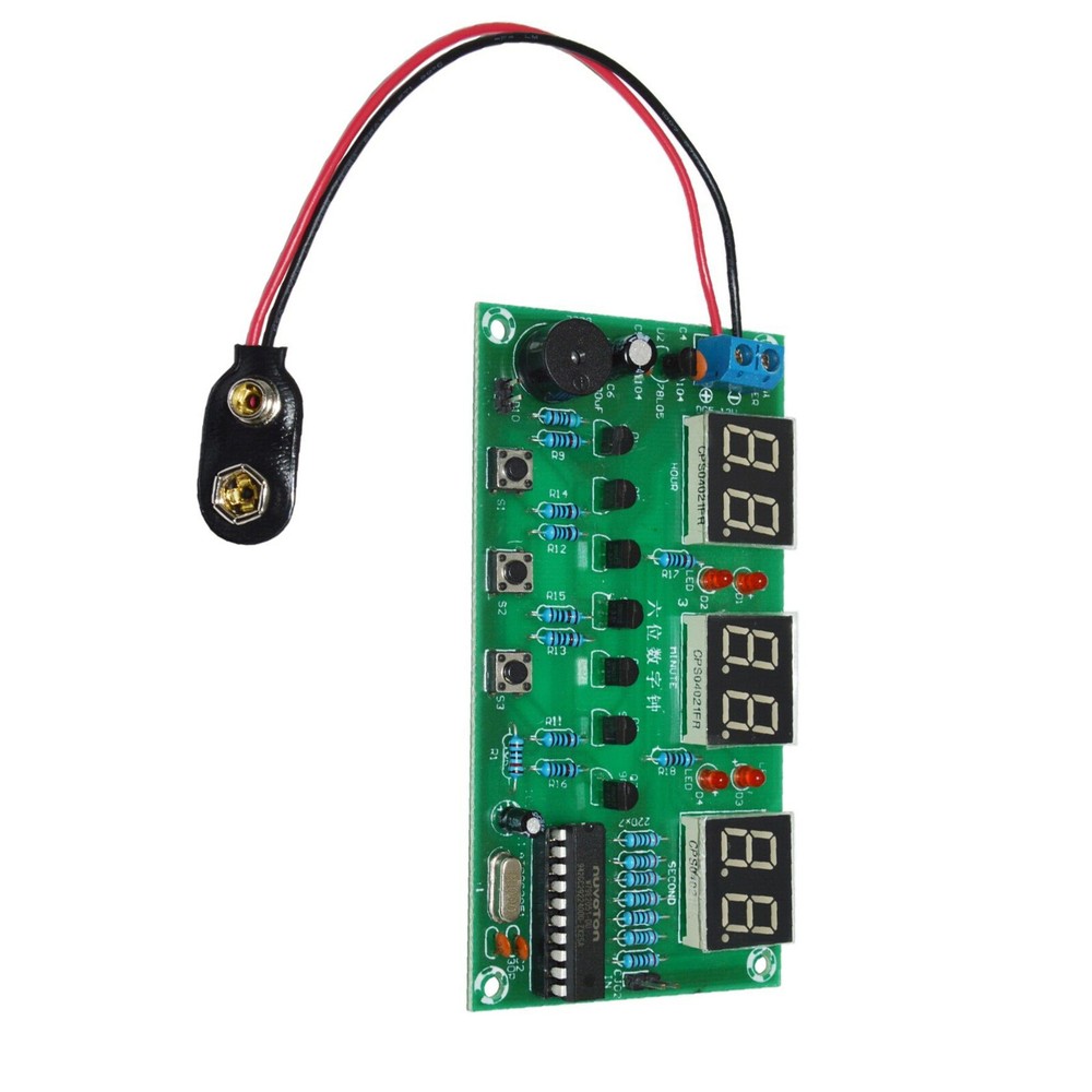 DIY Digital Clock Circuit Kit Electronic Clock Teaching soldering Practice Kit