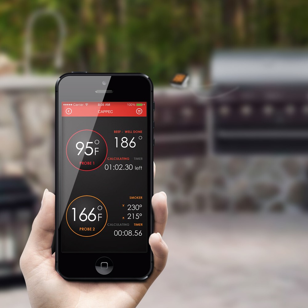 Smart Wireless Meat Thermometer with Dual Probe Bluetooth 100ft Range