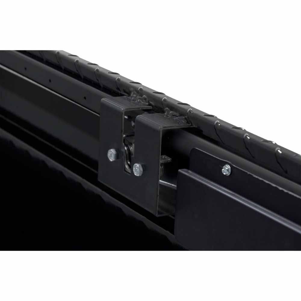Weatherguard 127-5-04 Full Standard Aluminum Saddle Box, Gloss Black, 11.0 cu ft