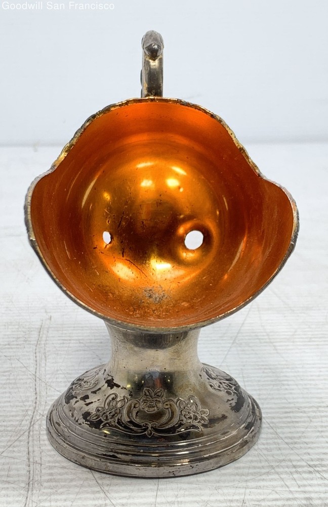 Vintage Raimond Silverplate Repousse Sugar Scuttle Broken Handle for Repair