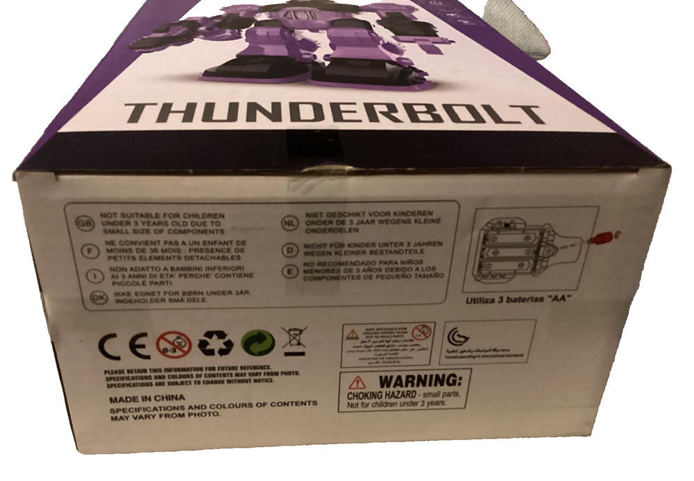 Three Stars THUNDERBOLT Figure Robot Walks, Sounds & Lights SCI Science