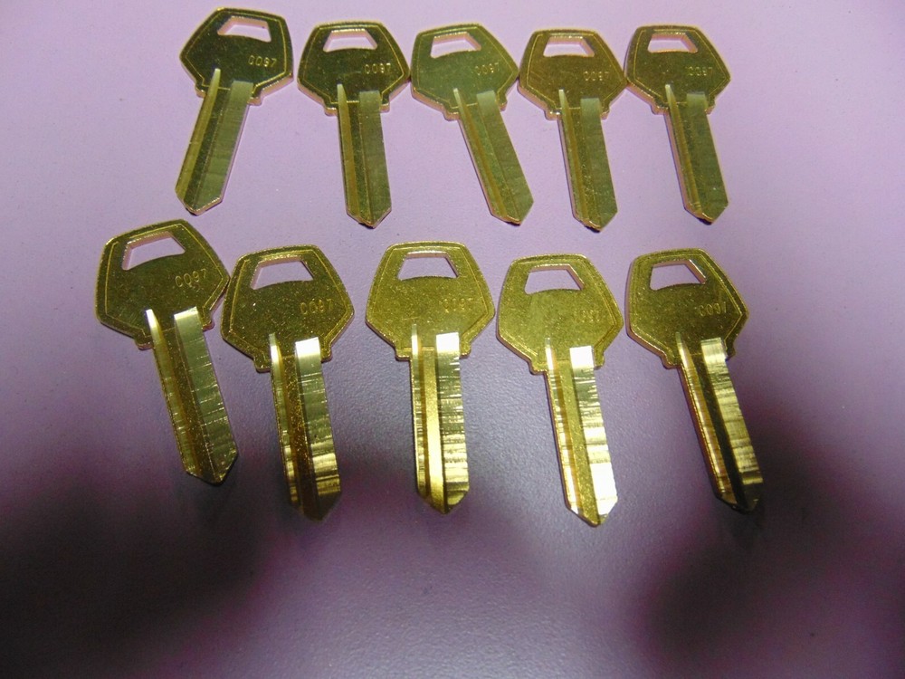 10 KEYS CORBIN CO 97 KEYS BLANKS UNCUT LOCKSMITH