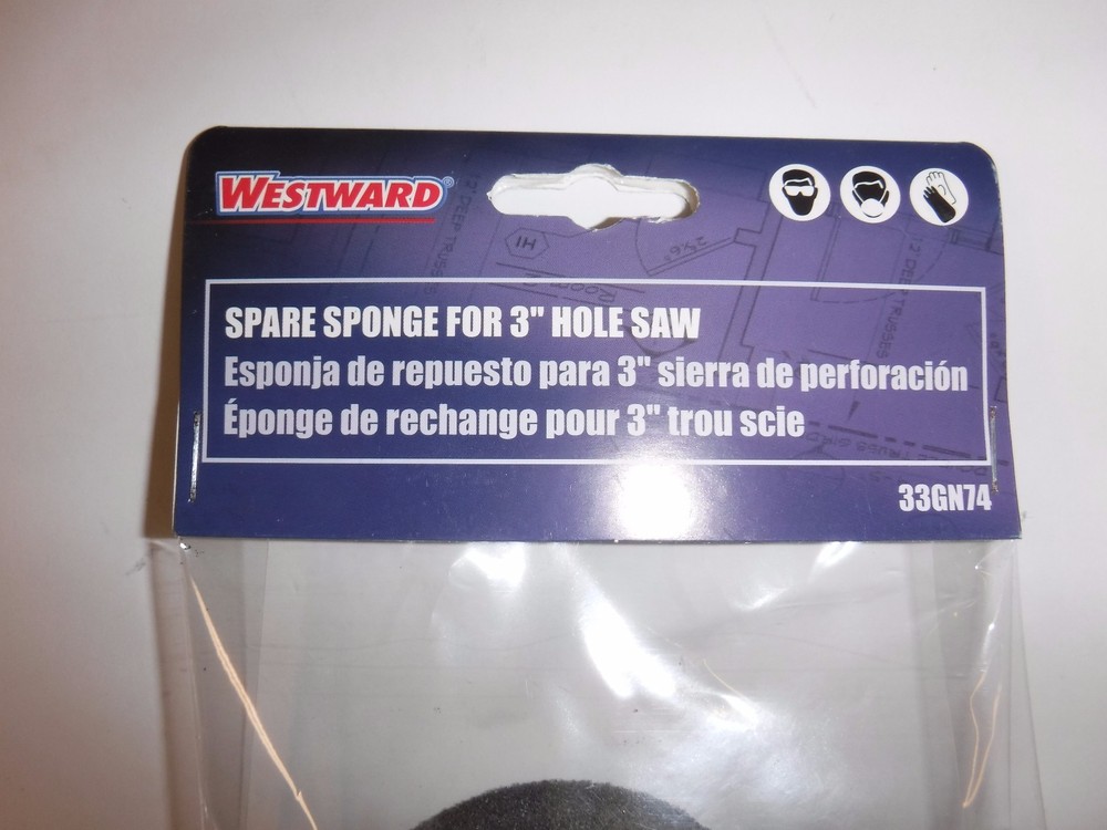WESTWARD 3" Hole Saw Sponge (T)