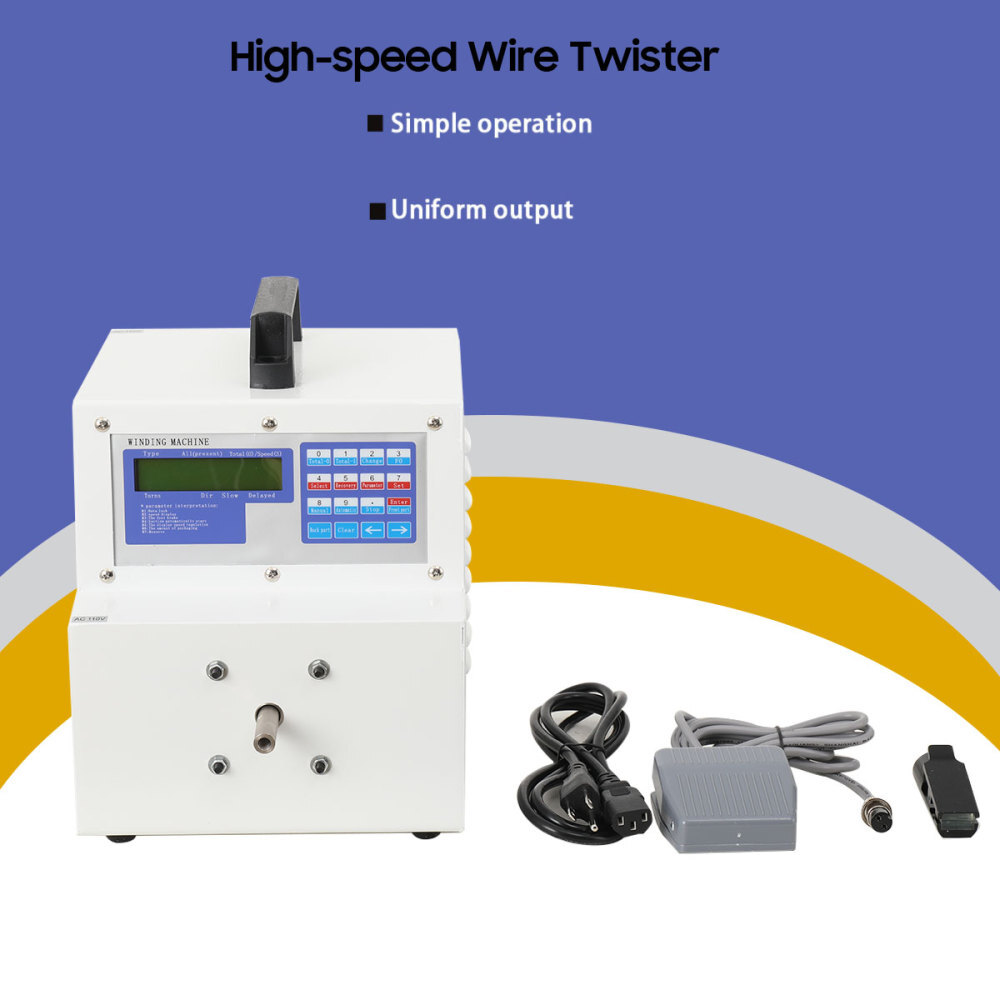 110V Twist Tie Machine High-speed Cable Twisting Machine Automatic Wire Twister