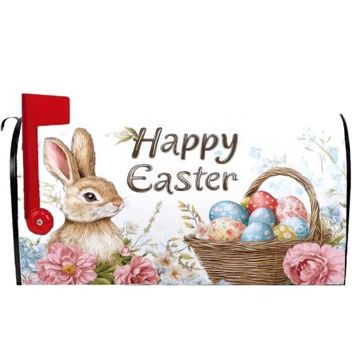 Mailbox Covers Easter Mailbox Covers Magnetic Standard 21*18in Easter Day -12