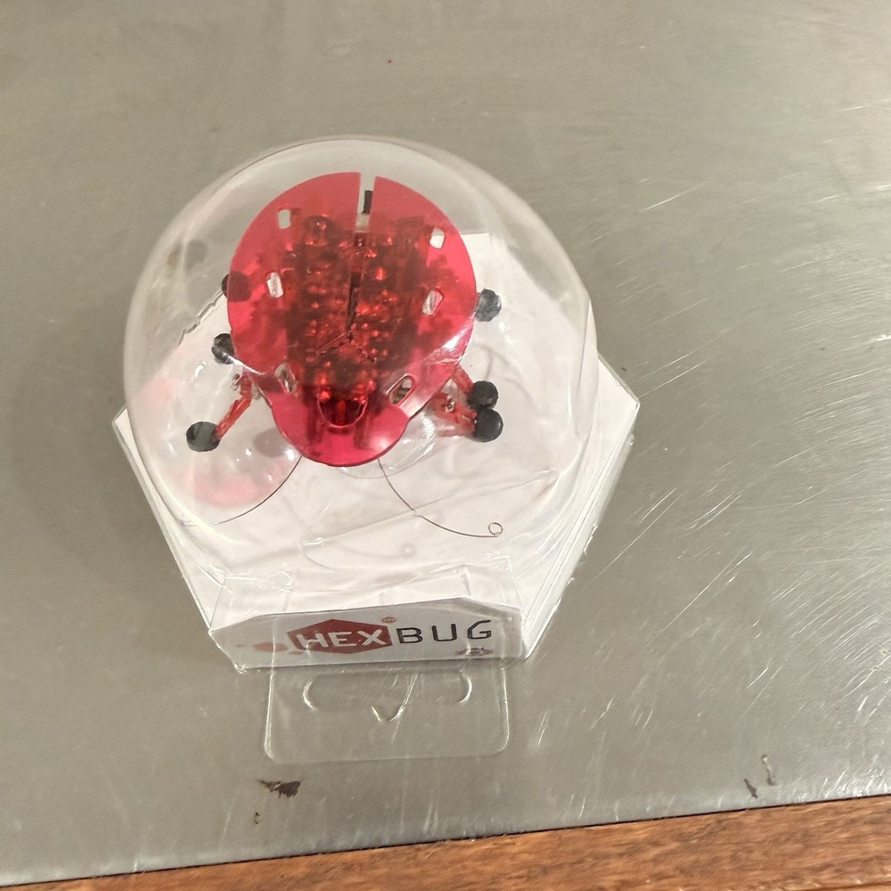 HEXBUG 02865 BEETLE RED Moves And Crawls Black Feet