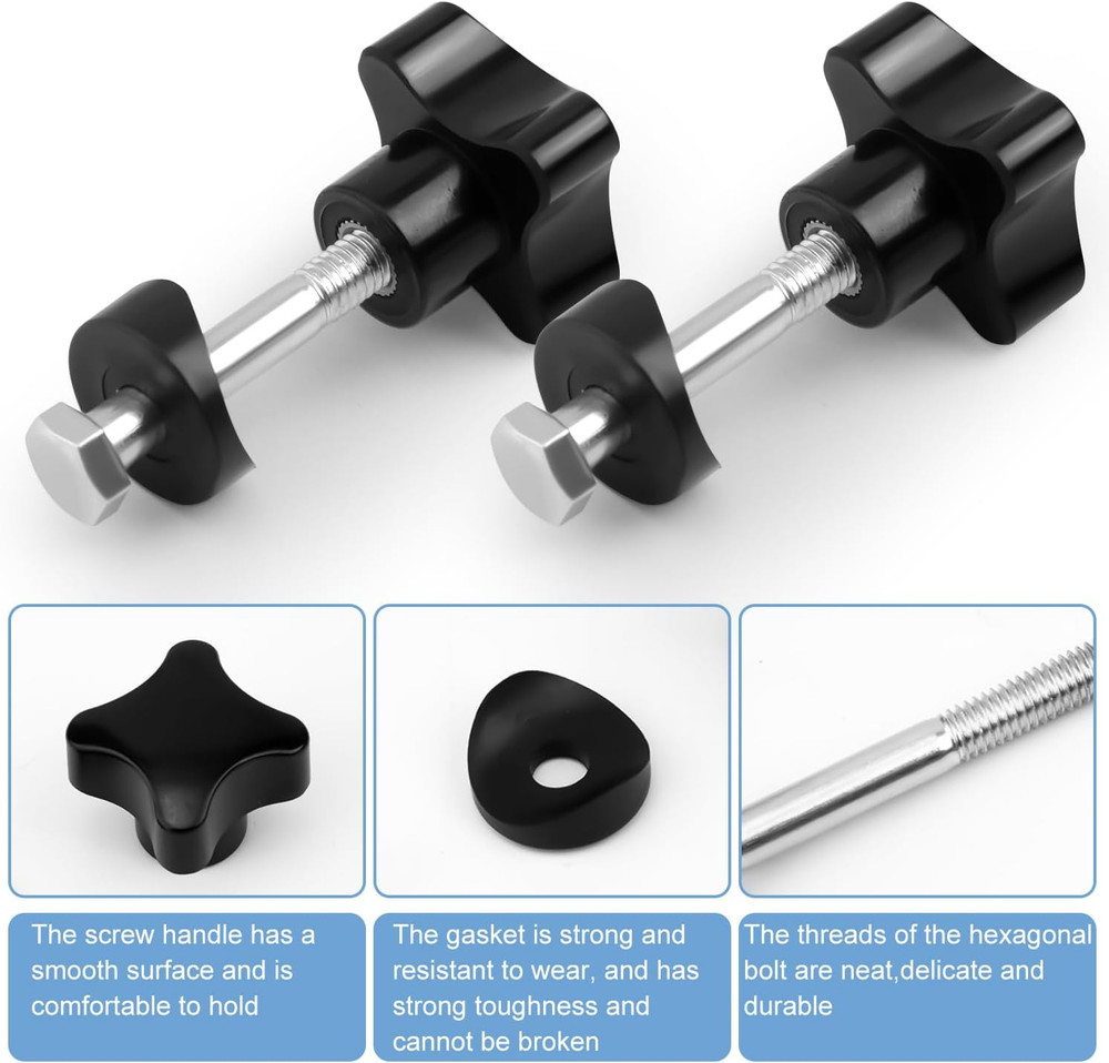 4 Sets Rollator Walker Replacement Knobs, Universal Replacement Arm Adjustment K